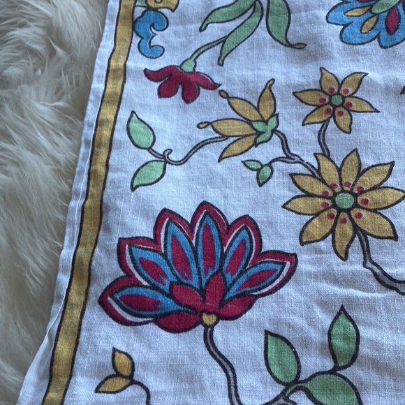 Vintage tablecloth floral pattern Hardy Craft Original linen? - Picture 4 of 8